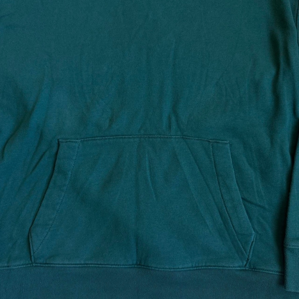 Mens Dark Green/ White Abercrombie & Fitch Pullover Hoodie Sweater Size Large - Picture 4 of 7